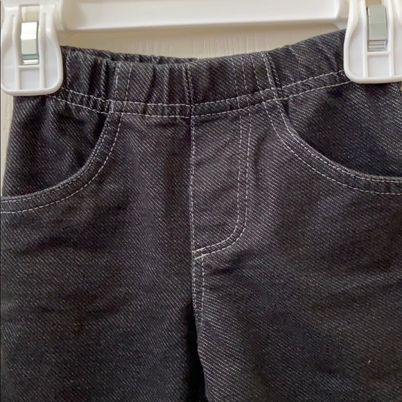 3/$20 Black Baby Girl Jeggings with Pockets - Picture 2 of 6
